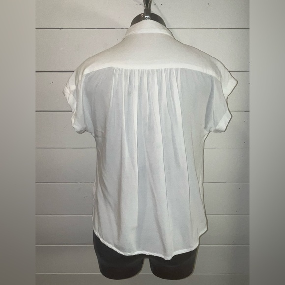 COMPAÑIA FANTASTICA white  blouse size S - Picture 5 of 13